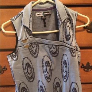 Jamie Sadock blue w/black circles golf Size Medium